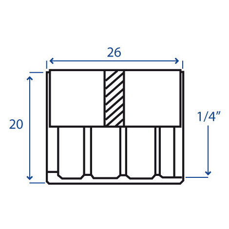 BOCCOLA PER TUBO EASY-K 1SC/2SC 1/4