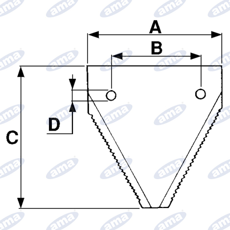 Sezione rigata sopra adattabile a mietitrebbia New Holland e John Deere, misure 76x83x2,7mm