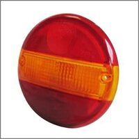 Rodovetro posteriore rosso arancio diametro 140 mm