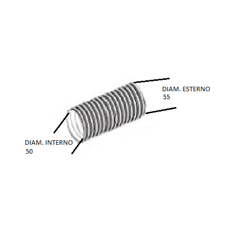 TUBO SCARICO FLESSIBILE ROTOLO 6MT 50/55