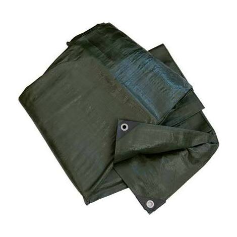Telone  occhiellato  pe  pesante  verde  hand - Gr/mq  180  mt  5x6