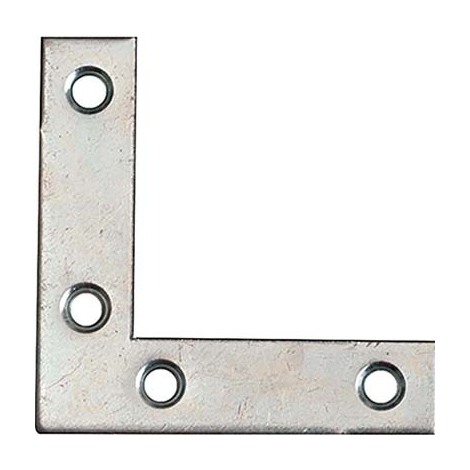 Angolare  rinforzo - Zincato  s.mm  1,8  cf=pz  100  mm  70x70x12