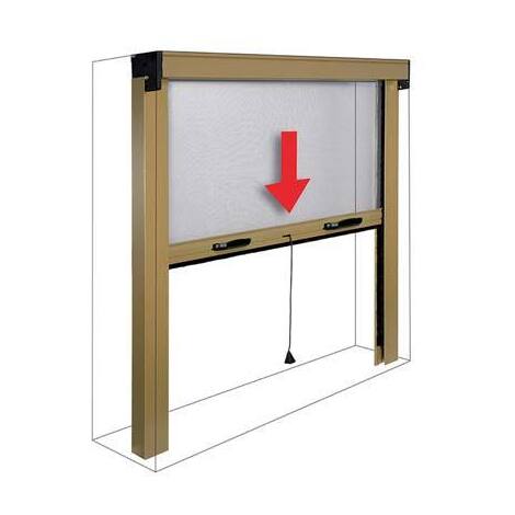 Zanzariera  kit  finestra  sottile  irs - Bianco  ral  9010  fibra  vetro/pvc  cm  160  h.cm  170