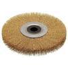Spazzola  acciaio  circolare  +  foro  cebo - Mm  200x28  f.mm  20