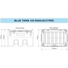 BLUE TANK - CISTERNA LT.430 12V CON ELETTROPOMPA, PISTOLA AUTOMATICA E CONTALITRI ELETTRONICO
