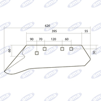 VOMERE ADATTABILE MORO 1362-3R-DCA SX