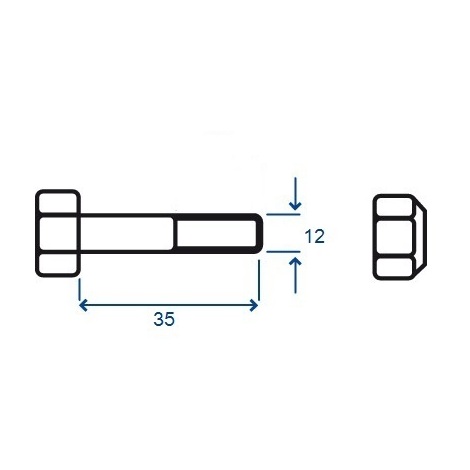VITE X ARATRO TSPQST 12X35 PZ.50