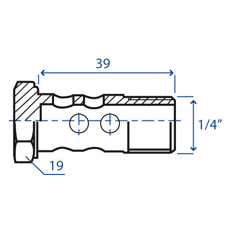 BOCCHETTONE 8 FORI 1/4