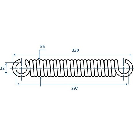 MOLLA ANCORA 11X320 PER ESTIRPATORE