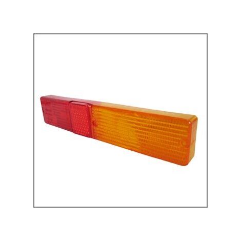 Vetro posteriore rosso arancio