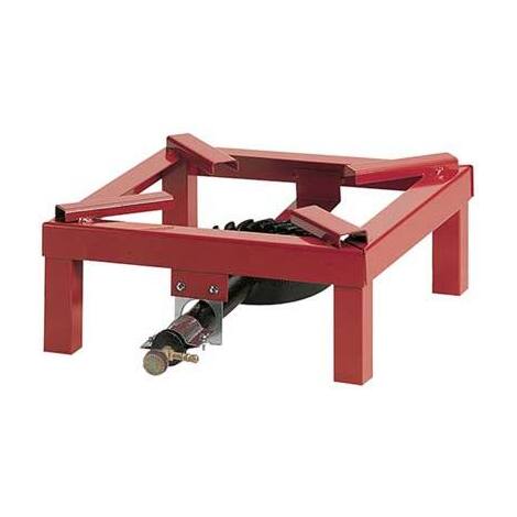 Fornellone  quadro  bruciatore  ghisa - Tubolare  piatto  vern  cm  30x30