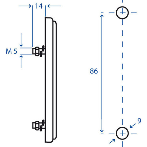 CATADIOTTRO TRIANG.ROSSO A VITE PZ.10