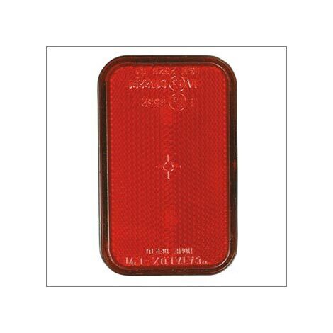 Catadiottro rettang.rosso a vite