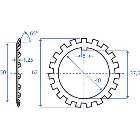 ROSETTA SICUREZZA D4.62 X M.375
