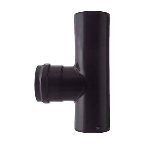 Tubo  a  tee  pellet  mmf  nero  opaco  save - Cm  12  mmf
