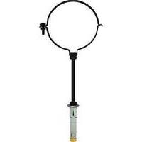 Collare  reggitubo  pellet  nero  opaco  friulsider - Cm  10  +  tassello