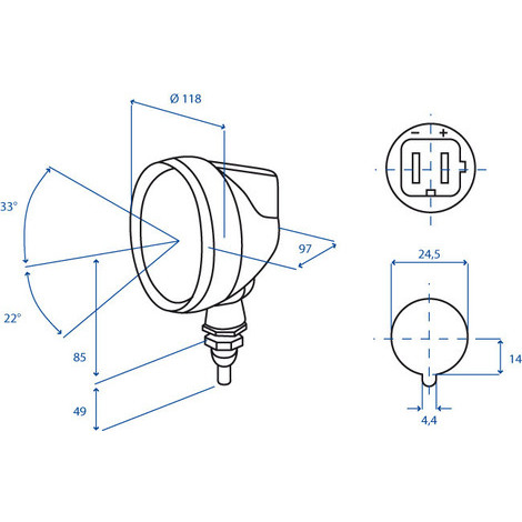 FARO ORIENT. SI INTERR.NORMALE PZ.2