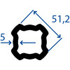 BARRA SERIE SFT S8 INT.51,2X5,0 MT. 1,50