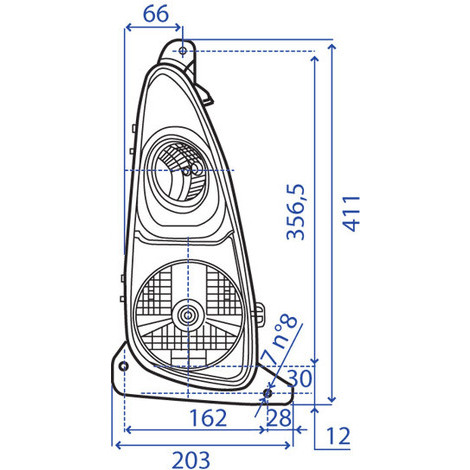 LIGHT BAR CNH 3 LUCI DX