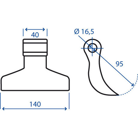 MAZZA 40X95X140 F.16,5