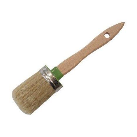 Pennello  ovalino  manico  plastica  vuoto  100  itr - Setola  bionda  nxmm  14x57