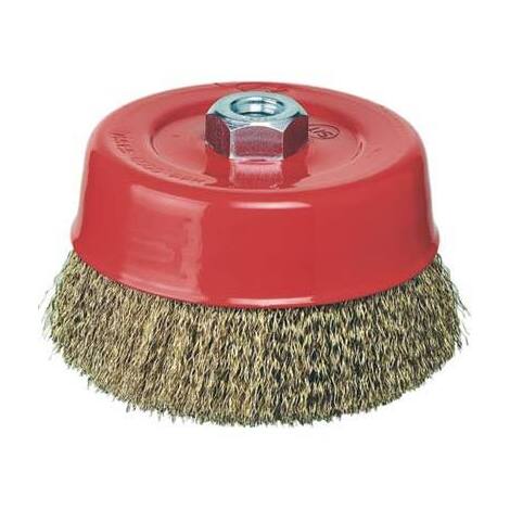 Spazzola  acciaio  a  tazza  +  filetto  pg - 485.40  mm    85  f.m14