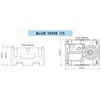 BLUE TANK - CISTERNA LT.125 24V CON ELETTROPOMPA, PISTOLA AUTOMATICA E CONTALITRI ELETTRONICO