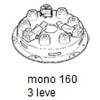 FRIZIONE D.160 MONO 3 LEVE