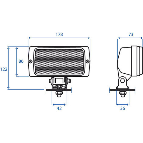 FARO ORIENT. PER CABINE FIAT SAME