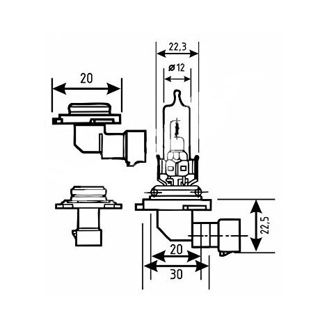 LAMPADA HB3 12V 60WATT