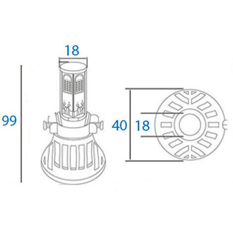 LAMPADA A LED SINGOLA ATTACCO H4