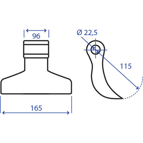 MAZZA 96X115X165 F.22,5