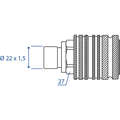 INNESTO RAPIDO CPV MASCHIO 22X1,5 FASTER