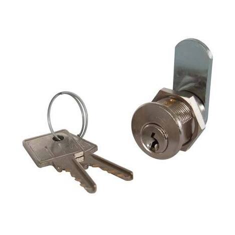 Serratura  a  cilindro  leva  dritta  22  meroni - Ottone  satinato  f.mm  20  l.mm  30