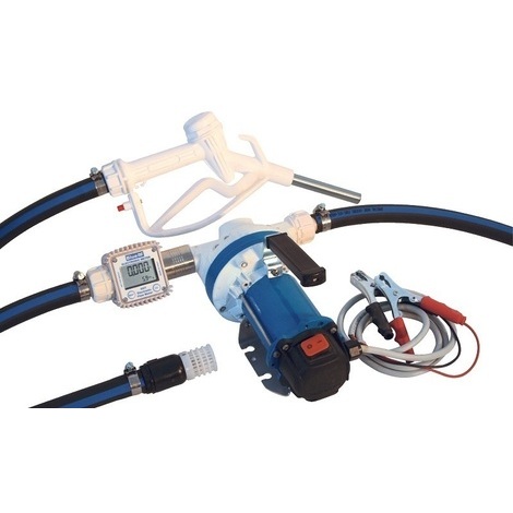 ELETTROPOMPA 24V COMPLETA CON CONTALITRI ELETTRONICO 35LT/MIN PER UREA
