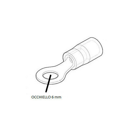 OCCHIELLO PREISOLATO BLU 6MM