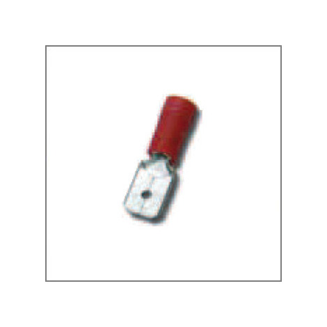 FASTON MASCHIO PREISOLATO ROSSO 6,3X0,8