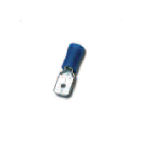Faston maschio preisolato blu 6,3x0,8