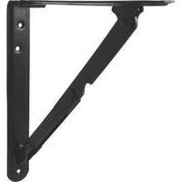 Reggimensola  pieghevole - Acciaio  verniciato  nero  mm  400x400