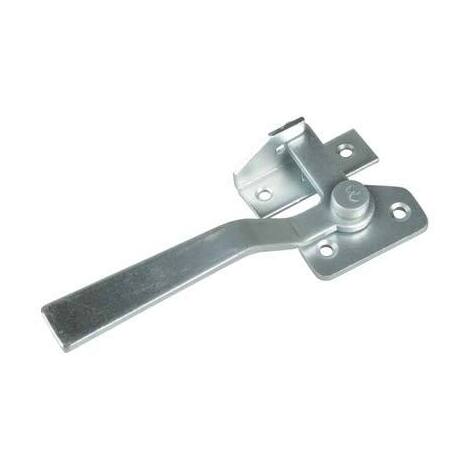 Maniglia  blocco  zincata  x  serramenti - Mm  130x47  h.mm  27  +  incontro  mm  52x20  sx