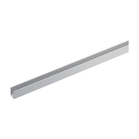 Profilo  canalina  singola  arcansas - Allum  argento  s.mm  1,0  mm  10x10  h.cm  100