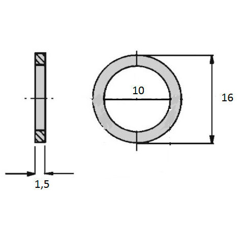 RONDELLA ALLUMINIO 10  - 16