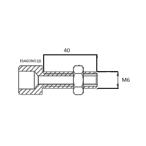 REGISTRO X GUAINA M6X40 CH.10