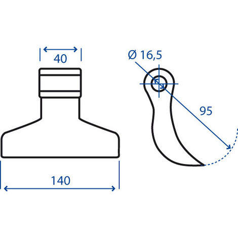MAZZA 40X95X140 F.16,5