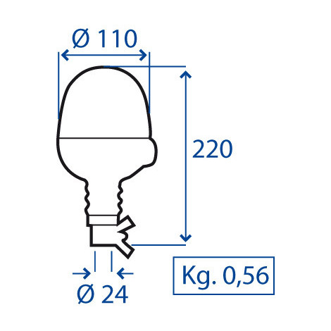 MICROBOULE INNESTO TUBOL.FLEX 12V C/LAMP