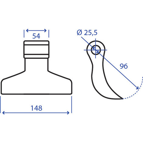 MAZZA 54X96X148 F.25,5