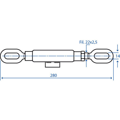 MANICOTTO X CATENE 280  22X2,5 PZ.2