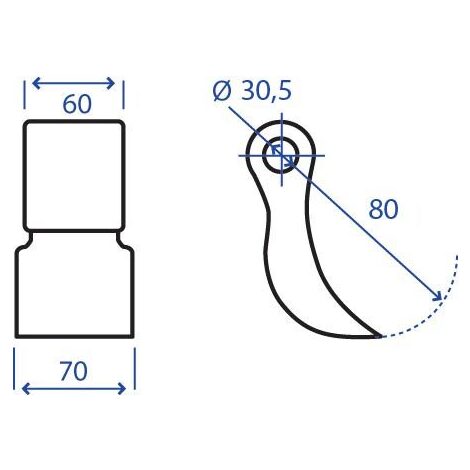 MAZZA 60X80X70 F.30,5