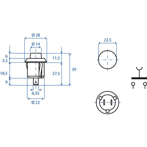 PULSANTE AVVISATORE ACUSTICO PZ.5