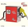 DIESEL BOX -ELETTROPOMPA GASOLIO COMPLETA 24V 80lt/min + CONTALITRI ELETTRICO